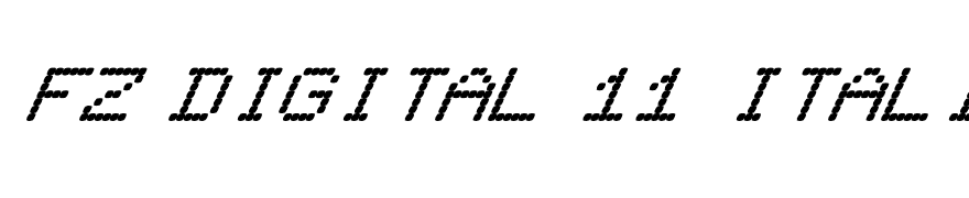 FZ DIGITAL 11 ITALIC