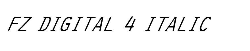 FZ DIGITAL 4 ITALIC