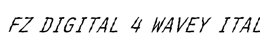 FZ DIGITAL 4 WAVEY ITALIC