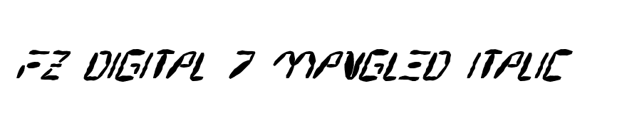 FZ DIGITAL 7 MANGLED ITALIC