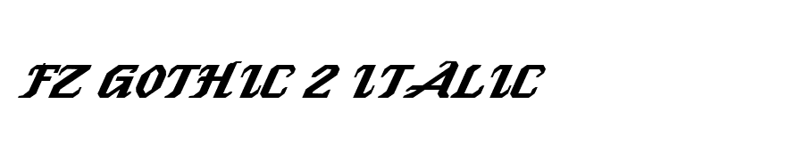 FZ GOTHIC 2 ITALIC