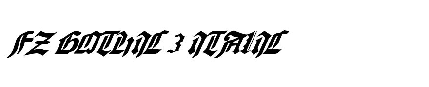 FZ GOTHIC 3 ITALIC