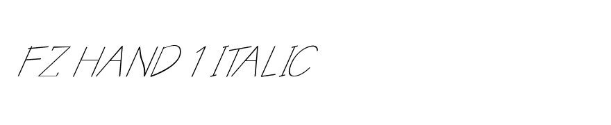FZ HAND 1 ITALIC
