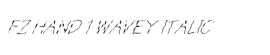 FZ HAND 1 WAVEY ITALIC