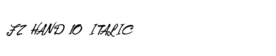 FZ HAND 10 ITALIC