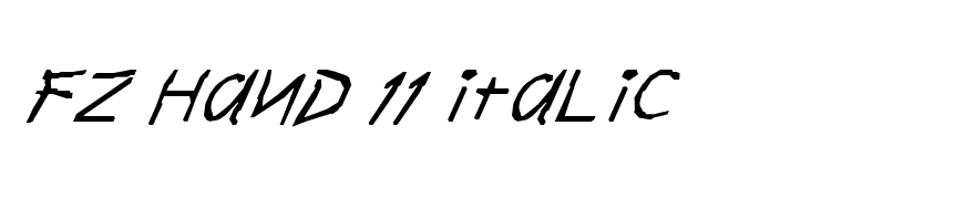 FZ HAND 11 ITALIC