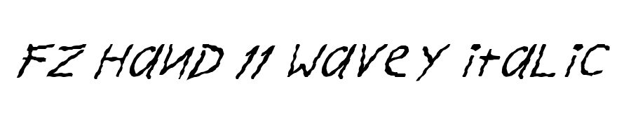 FZ HAND 11 WAVEY ITALIC