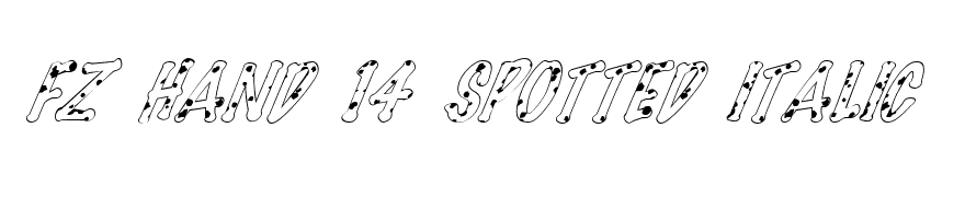 FZ HAND 14 SPOTTED ITALIC