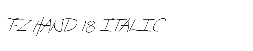 FZ HAND 18 ITALIC