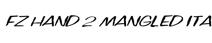 FZ HAND 2 MANGLED ITALIC