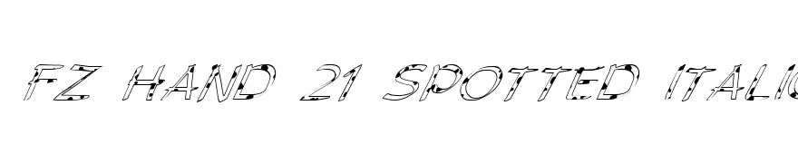 FZ HAND 21 SPOTTED ITALIC