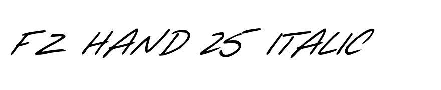 FZ HAND 25 ITALIC