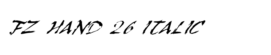 FZ HAND 26 ITALIC
