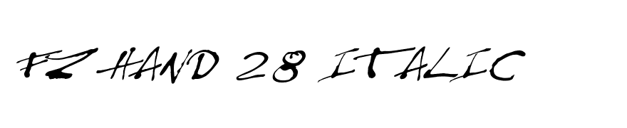 FZ HAND 28 ITALIC
