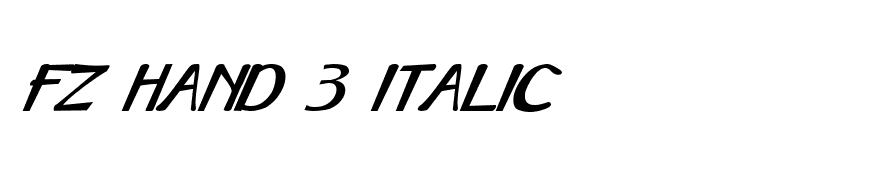 FZ HAND 3 ITALIC