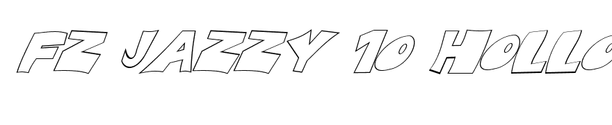 FZ JAZZY 10 HOLLOW ITALIC