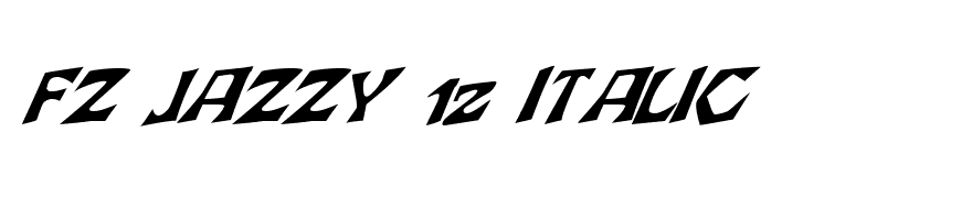 FZ JAZZY 12 ITALIC