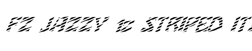 FZ JAZZY 12 STRIPED ITALIC