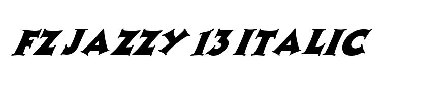 FZ JAZZY 13 ITALIC