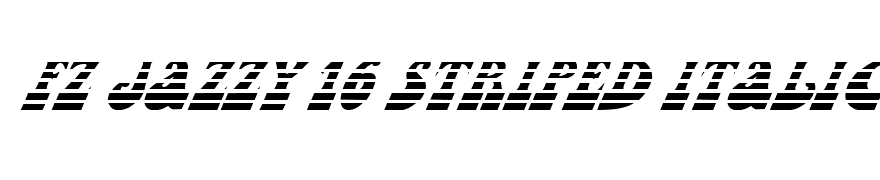 FZ JAZZY 16 STRIPED ITALIC