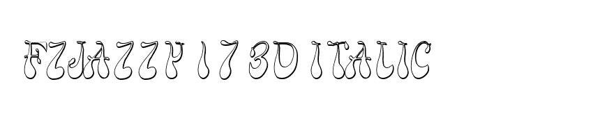 FZ JAZZY 17 3D ITALIC
