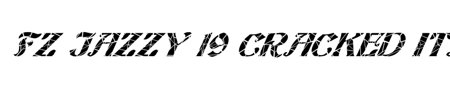 FZ JAZZY 19 CRACKED ITALIC
