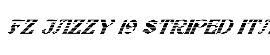 FZ JAZZY 19 STRIPED ITALIC