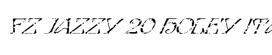 FZ JAZZY 20 HOLEY ITALIC