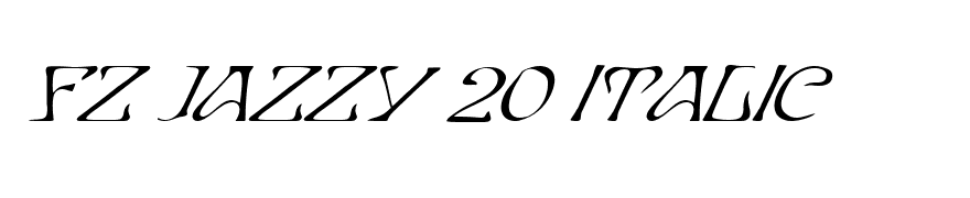 FZ JAZZY 20 ITALIC