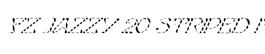 FZ JAZZY 20 STRIPED ITALIC
