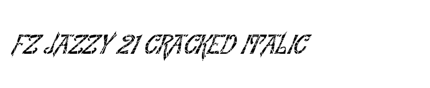 FZ JAZZY 21 CRACKED ITALIC