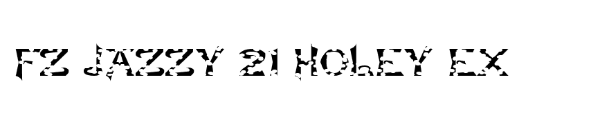 FZ JAZZY 21 HOLEY EX
