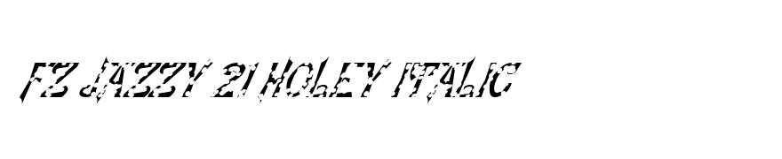 FZ JAZZY 21 HOLEY ITALIC