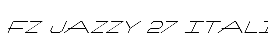 FZ JAZZY 27 ITALIC