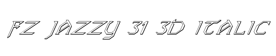 FZ JAZZY 31 3D ITALIC
