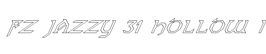 FZ JAZZY 31 HOLLOW ITALIC