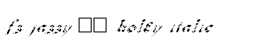 FZ JAZZY 33 HOLEY ITALIC