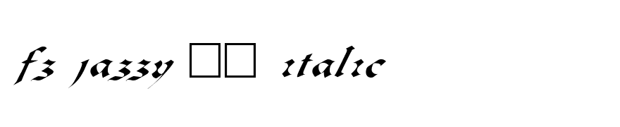 FZ JAZZY 33 ITALIC