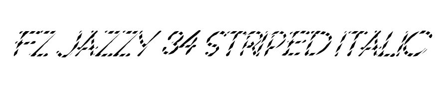 FZ JAZZY 34 STRIPED ITALIC