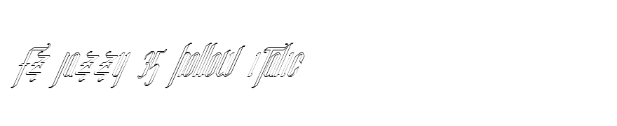 FZ JAZZY 35 HOLLOW ITALIC