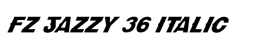 FZ JAZZY 36 ITALIC