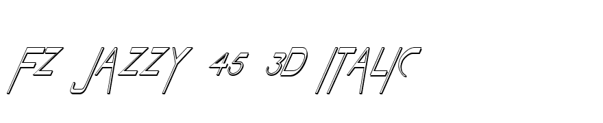 FZ JAZZY 45 3D ITALIC