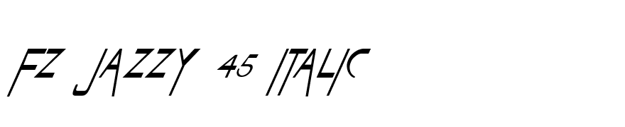 FZ JAZZY 45 ITALIC
