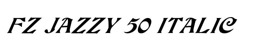 FZ JAZZY 50 ITALIC