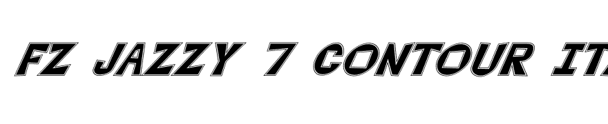 FZ JAZZY 7 CONTOUR ITALIC