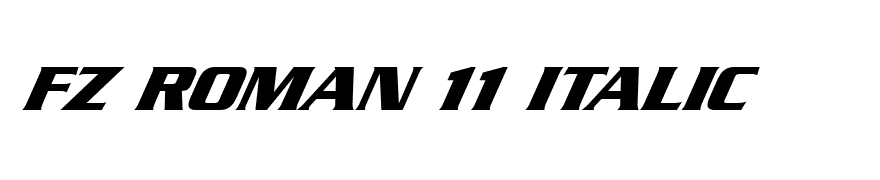 FZ ROMAN 11 ITALIC
