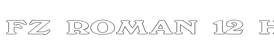 FZ ROMAN 12 HOLLOW EX