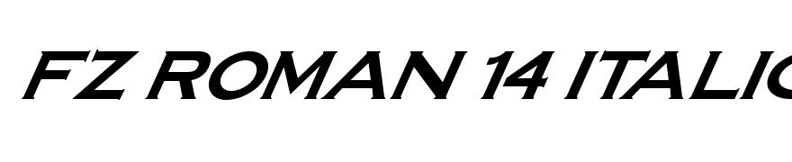 FZ ROMAN 14 ITALIC