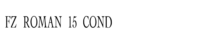 FZ ROMAN 15 COND