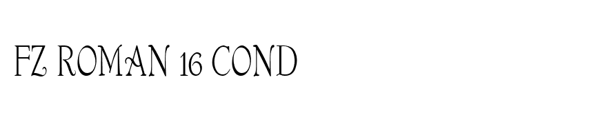 FZ ROMAN 16 COND